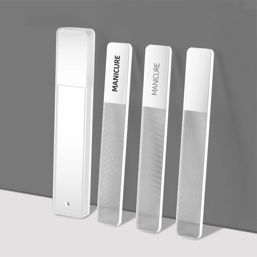 Nail Art Glossy - Nano Glass Nail File Transparent Crystal
