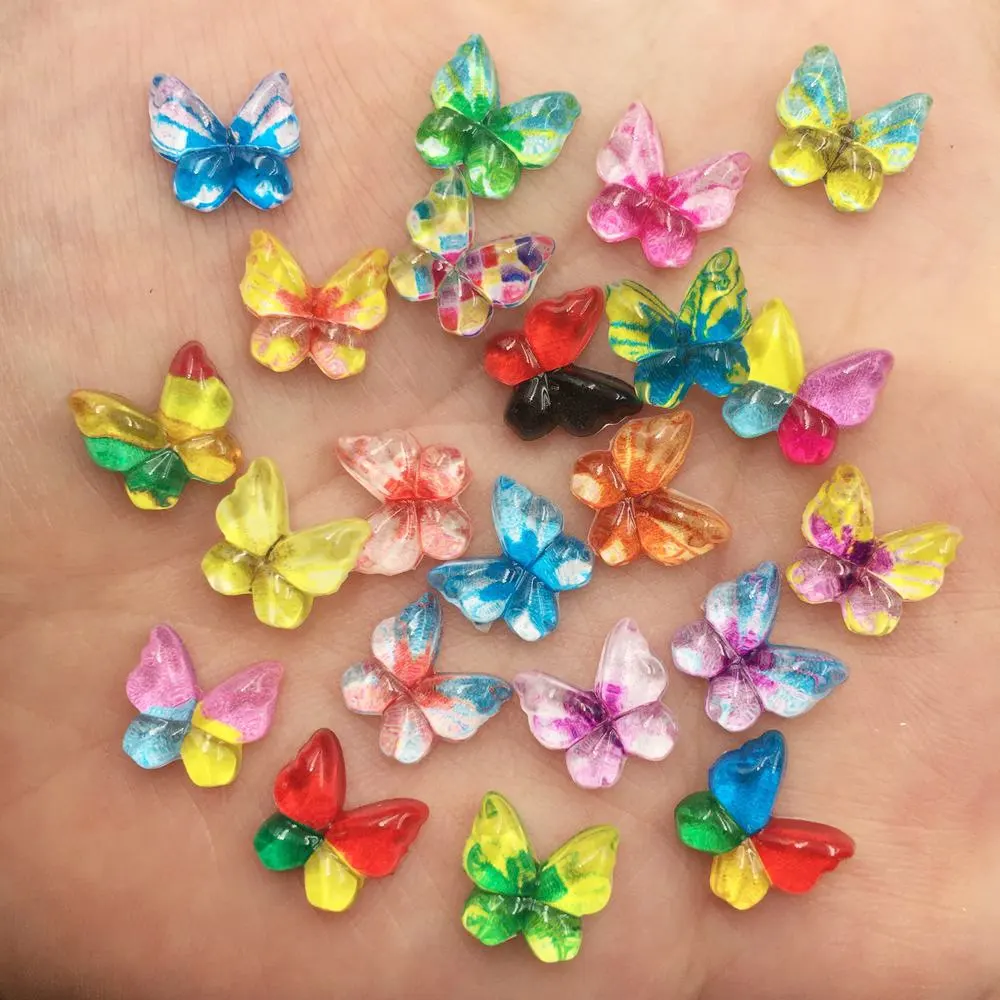 Nail Art Glossy - Resin Glitter Colorful 10mm Kawaii Mini