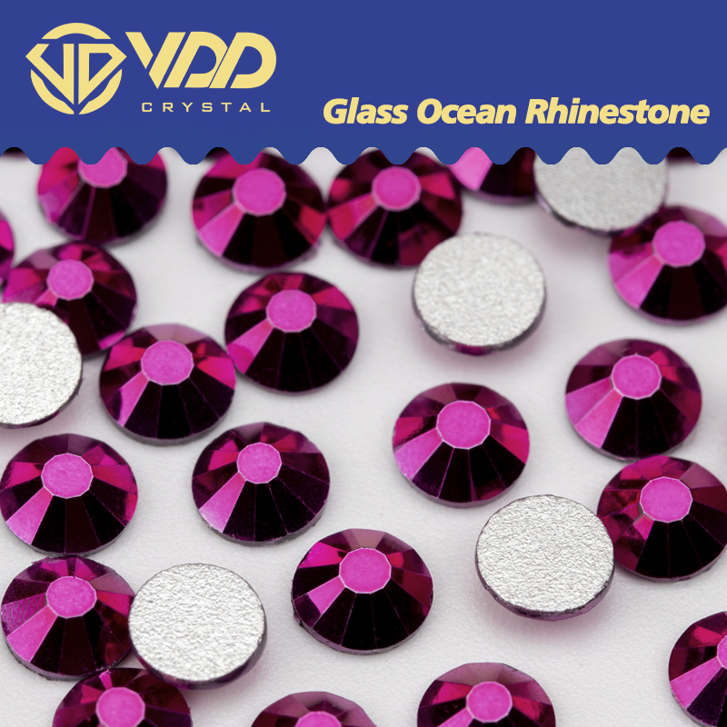 Nail Art Fuchsia - VDD 161 Metallic Fuchsia SS4-SS30 Glass