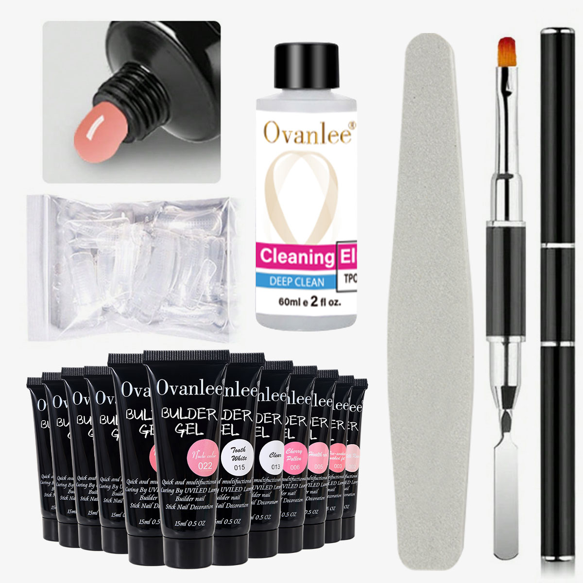 Nail Extension Form - Ovanlee 18-Piece Nail Builder Gel Kit