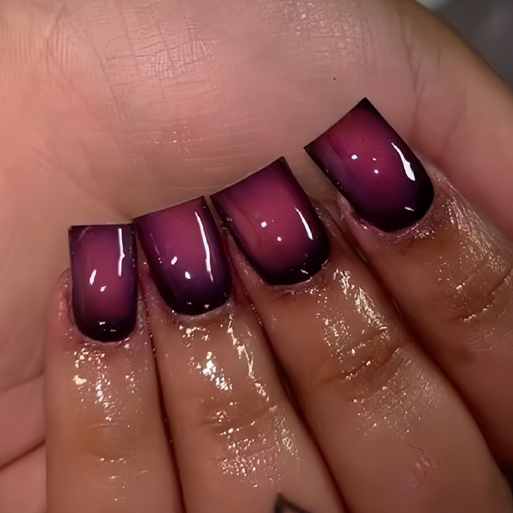 Press On Nail Set - Short Square fake nails for women