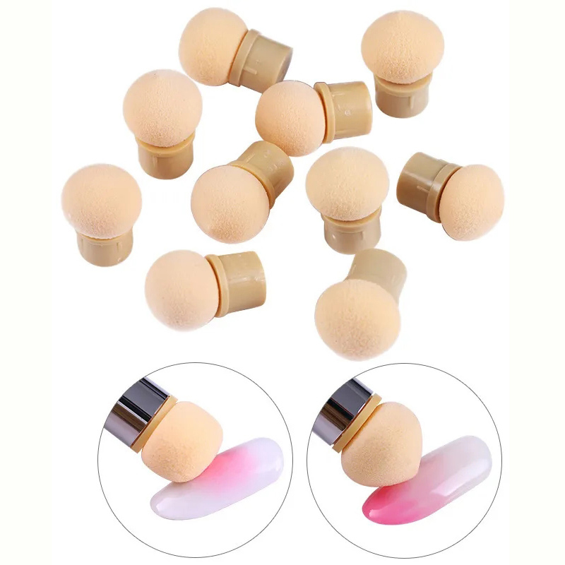 Nail Art Glossy - Round Sharp Head Sponge Heads Replacement
