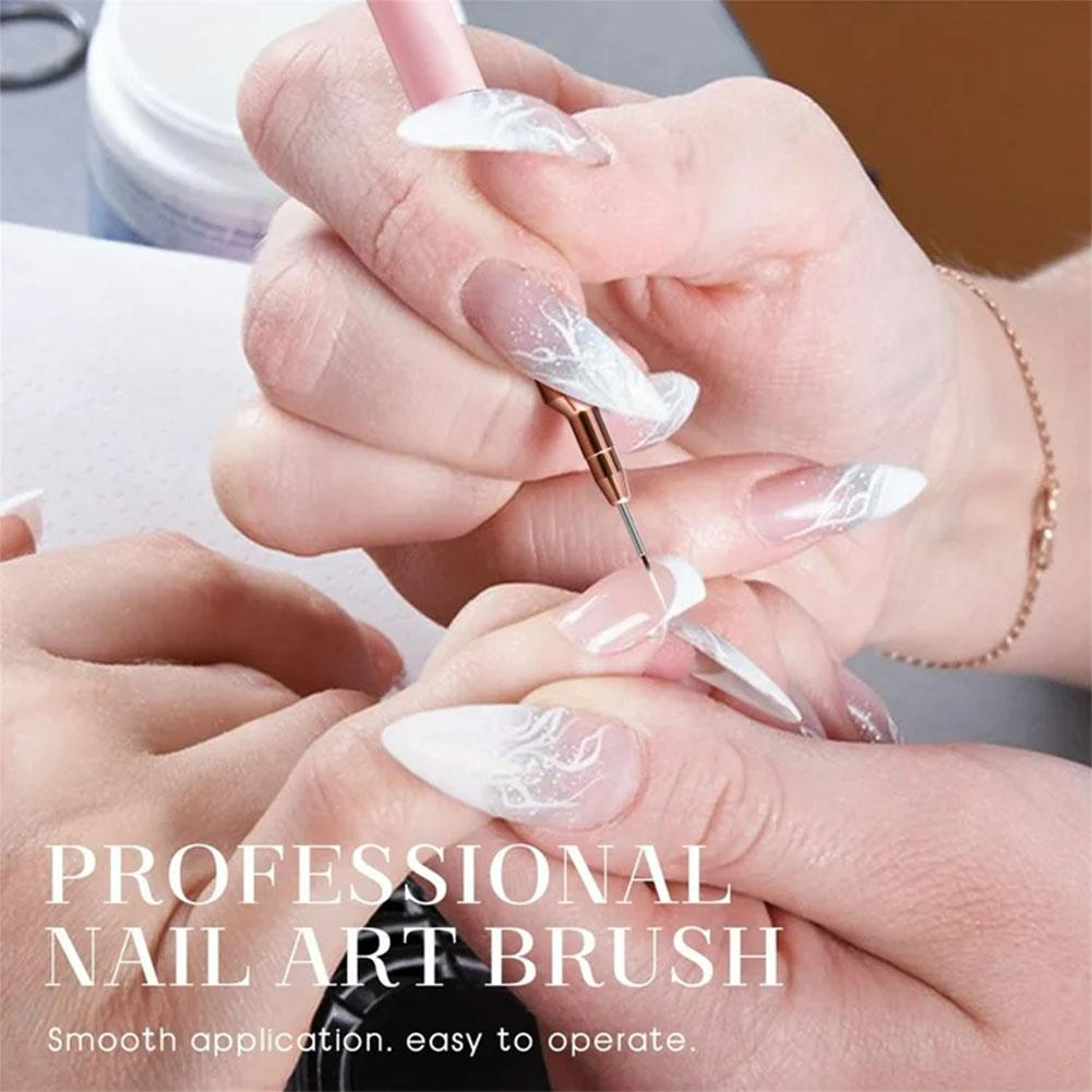 5PCS Nail Art Liner Brush Set  - Nail Gel Polish Set 评论和价格