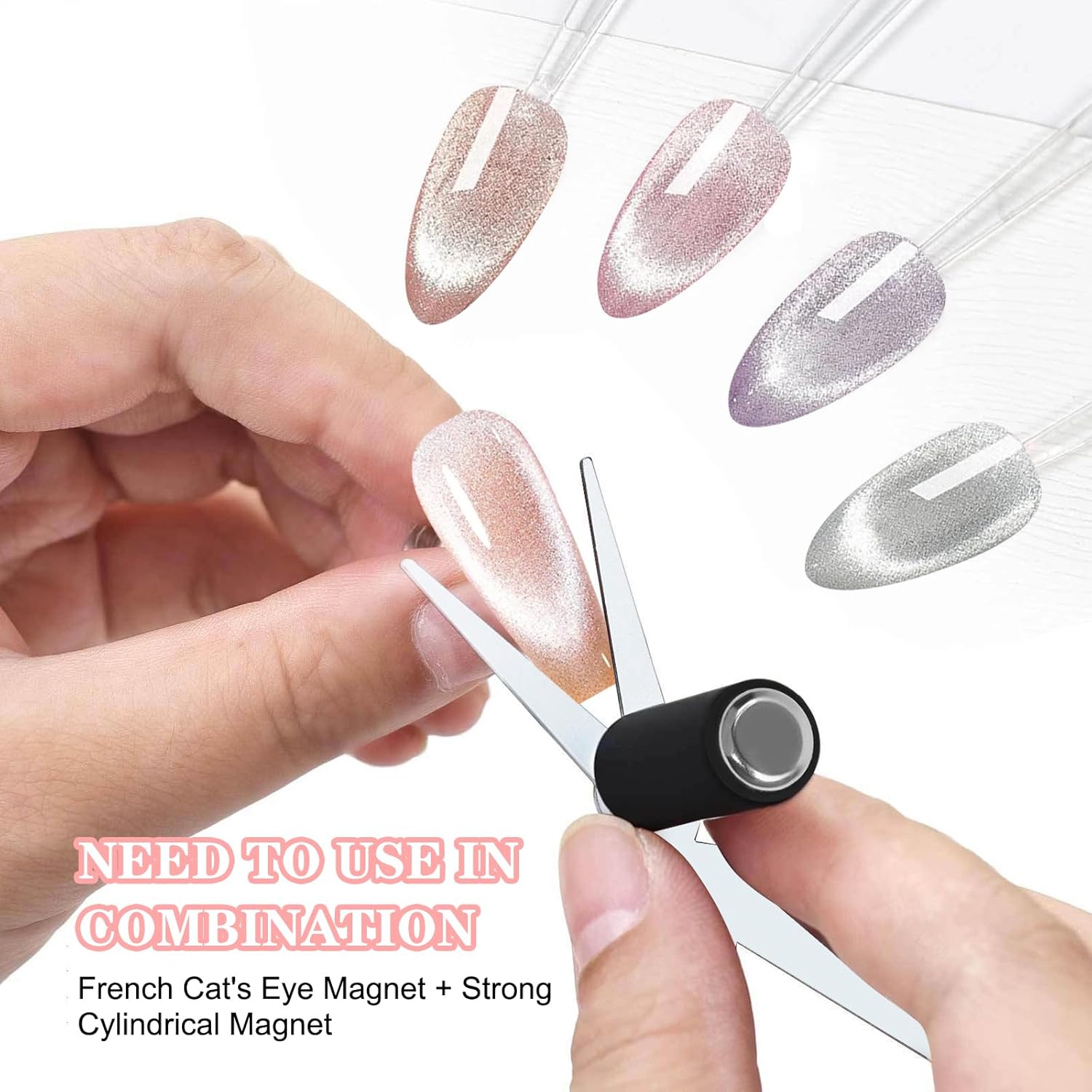 3D Cat Eye Magnet Double Heade - Nail Gel Polish Set 评论和价格