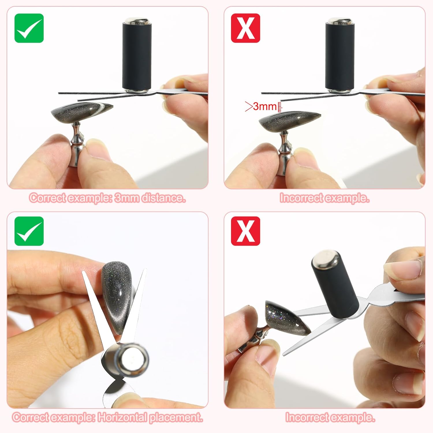 3D Cat Eye Magnet Double Heade - Nail Gel Polish Set 评论和价格