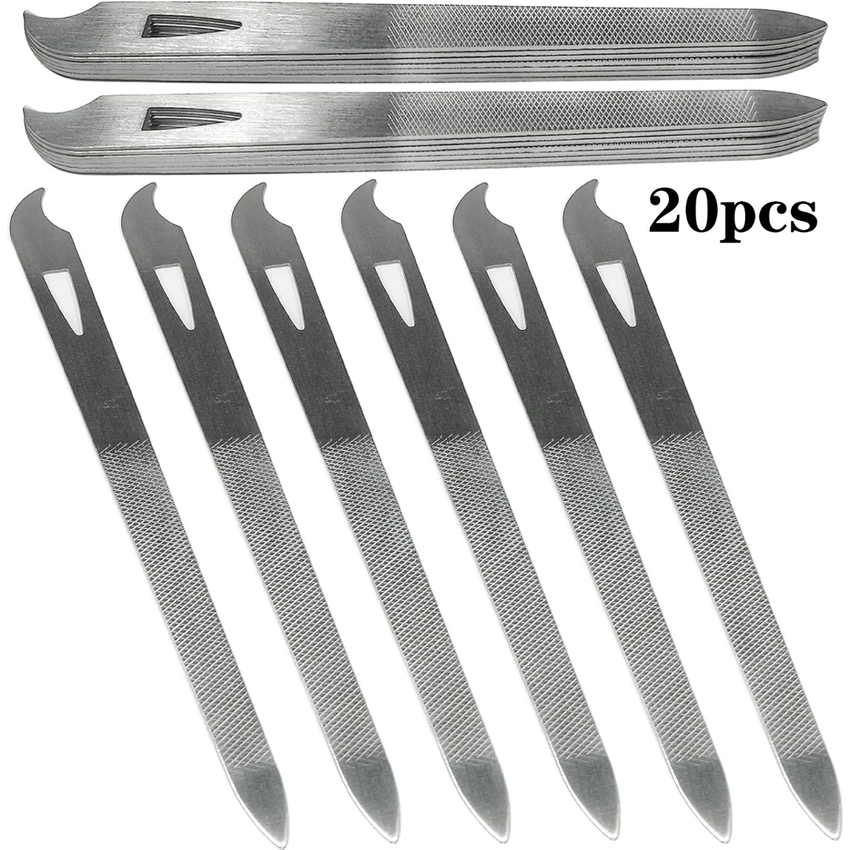 10/20Pcs Metal Nail File Stain - Nail Extension Form 评论和价格