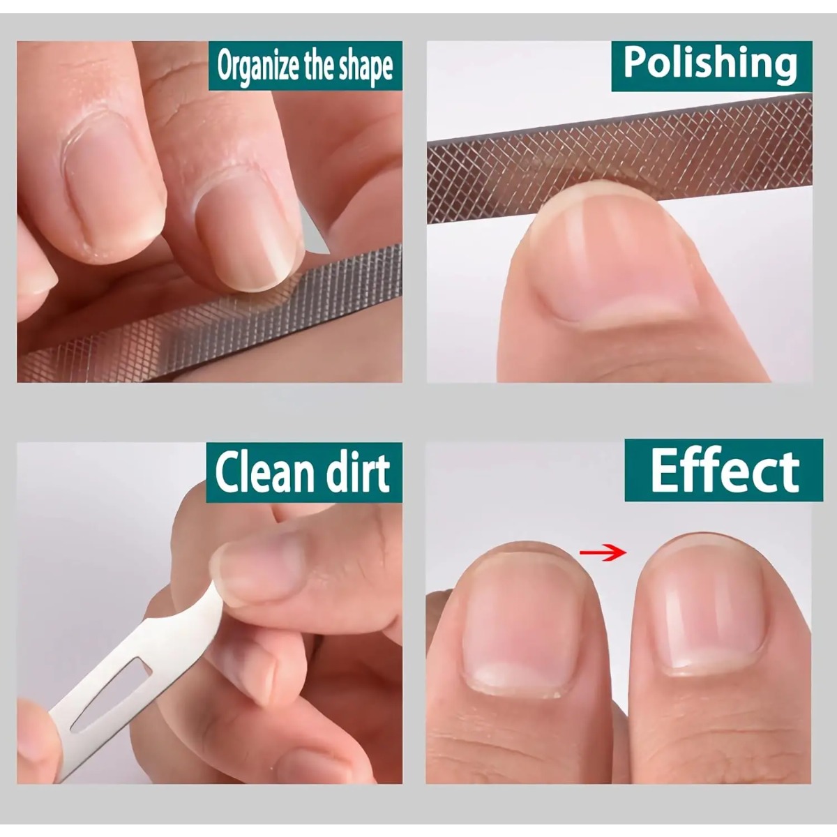 10/20Pcs Metal Nail File Stain - Nail Extension Form 评论和价格
