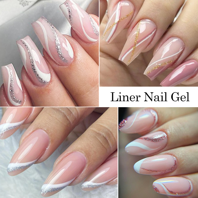3PCS/Set 5ml Metallic Gel Line - Nail Art Chrome 评论和价格
