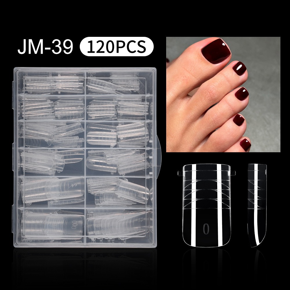 120pcs New Dual Forms Toe Nail - Nail Extension Form 评论和价格
