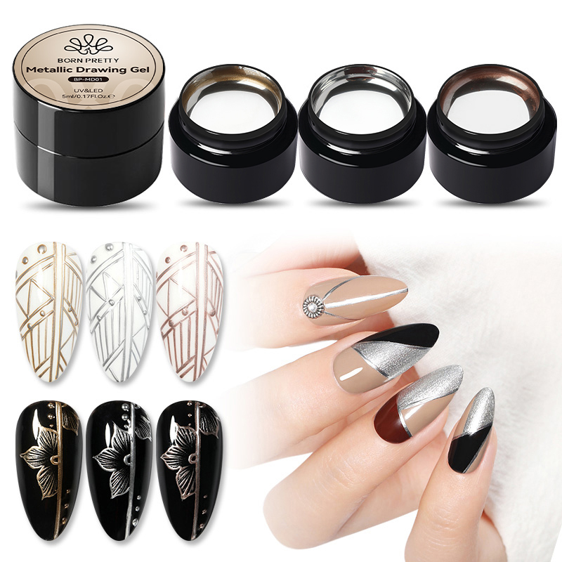 BORN PRETTY 5ML Super Silver M - Nail Art Chrome 评论和价格