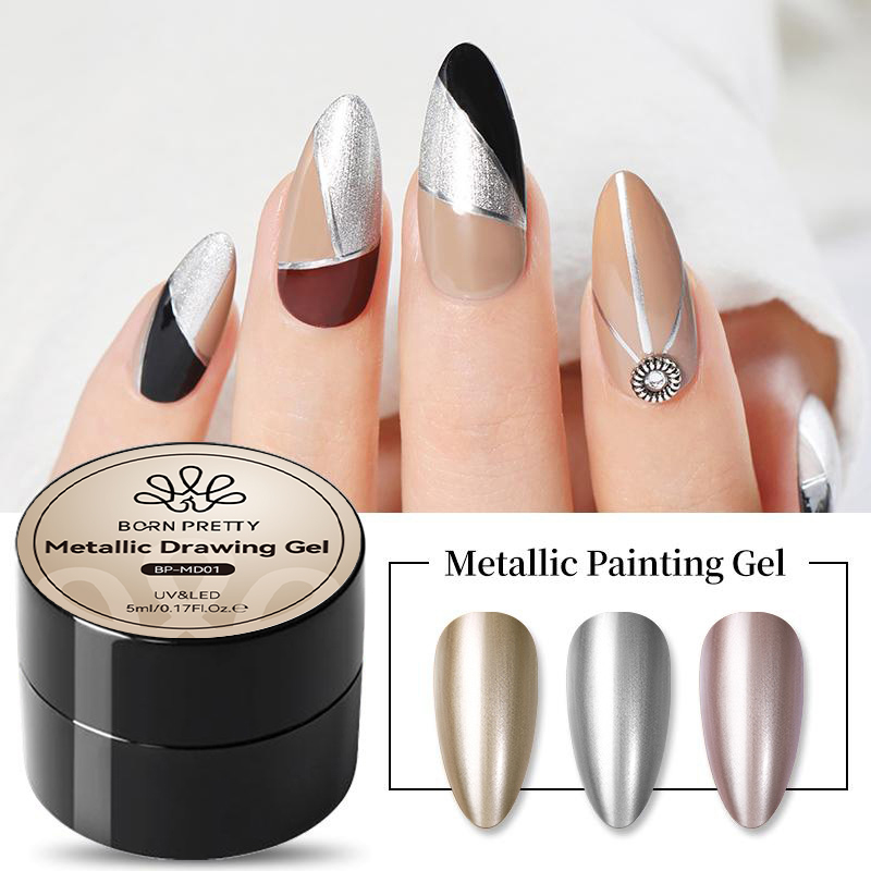 BORN PRETTY 5ML Super Silver M - Nail Art Chrome 评论和价格