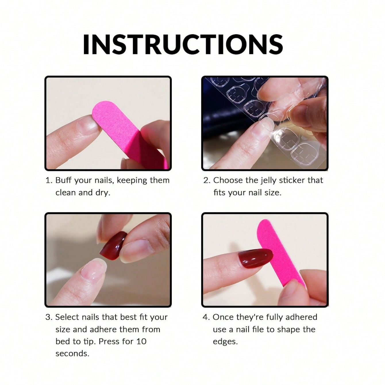 Medium Almond 10Pcs Press On N - Nail Art Pink Cat Eye 评论和价格