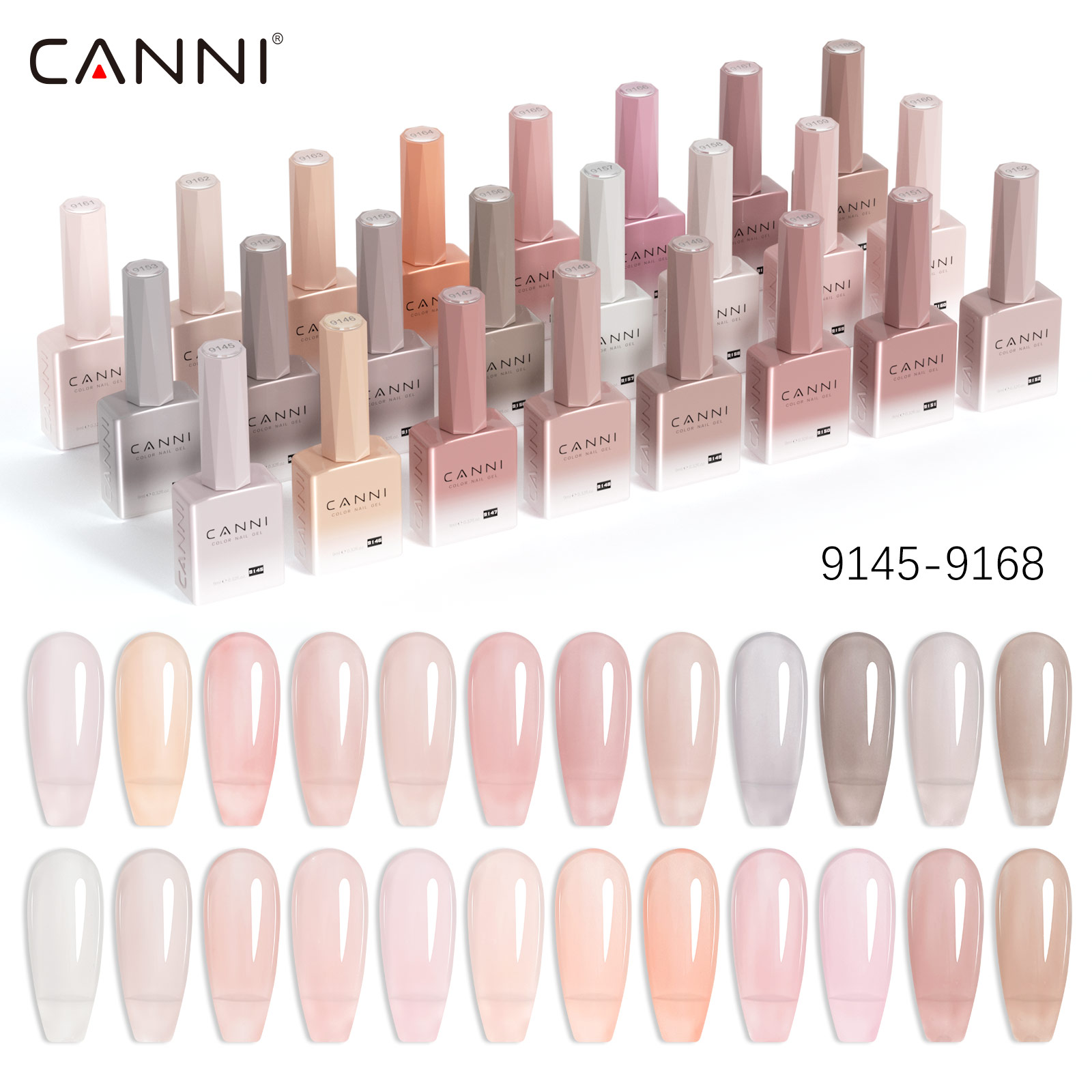 CC7 CANNI Nail Gel Polish 9ml  - Nail Art One Piece 评论和价格