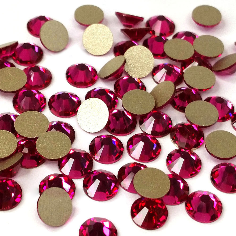 Fuchsia SS3-SS30 Glass Rhinest - Nail Art Fuchsia 评论和价格