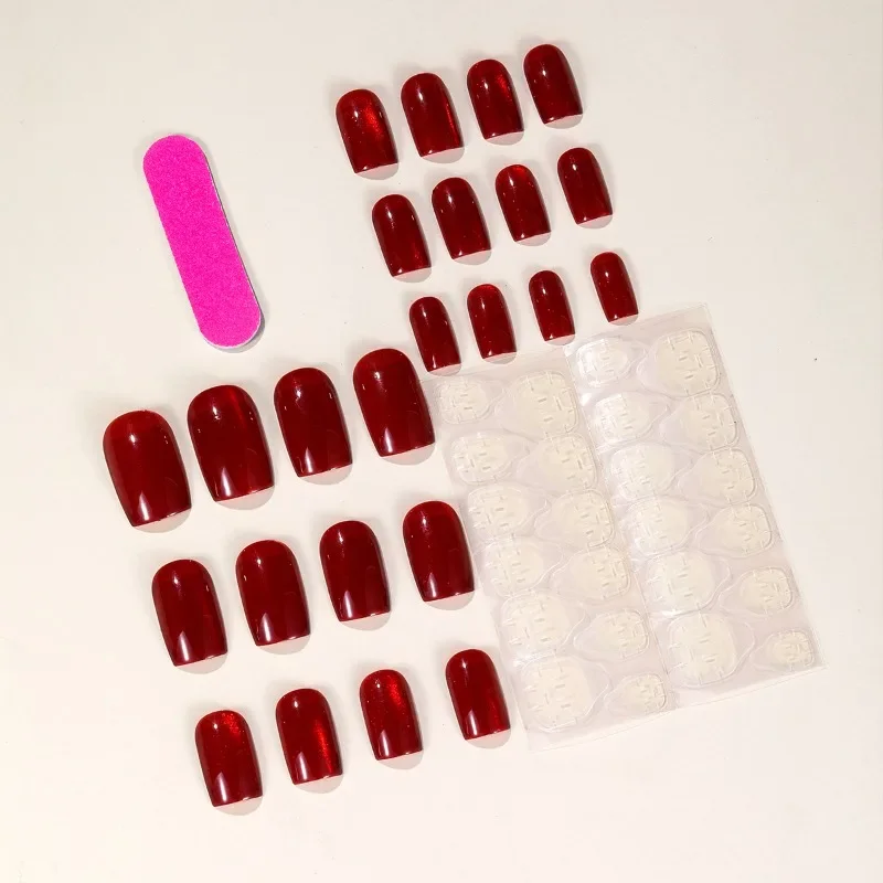 24 Pcs Fingernails Cat Eye Fak - Nail Art Pink Cat Eye 评论和价格