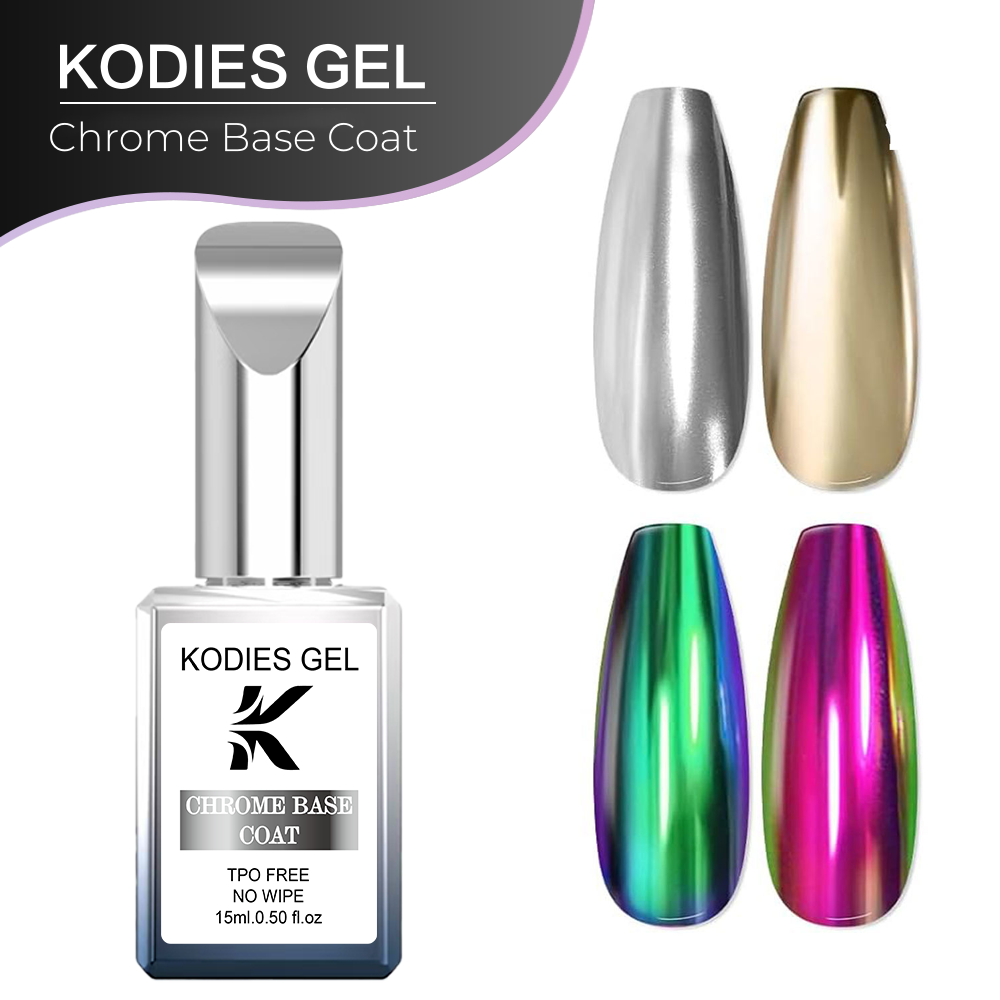 KODIES GEL Clear Chrome Base C - Nail Art Chrome 评论和价格
