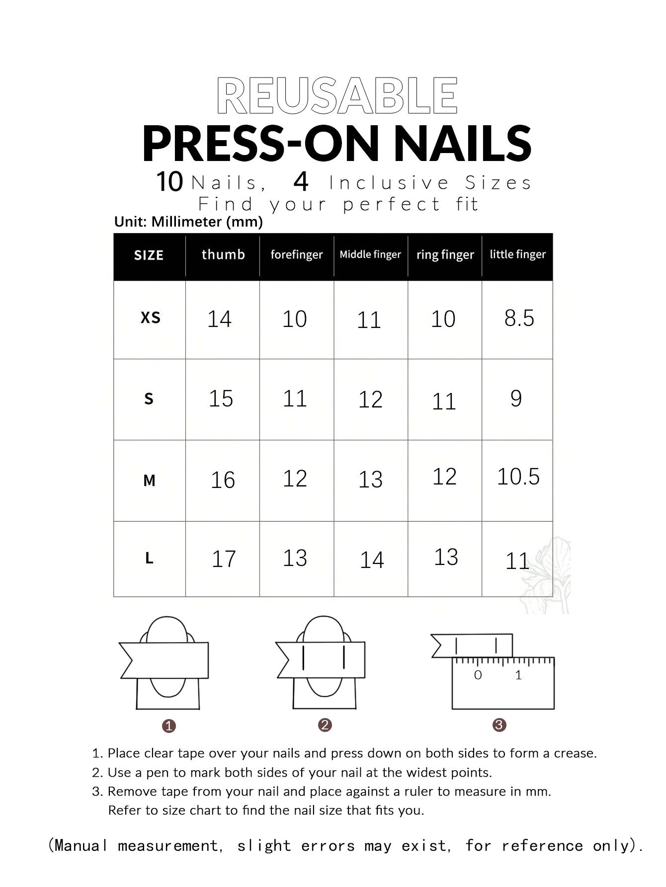 10-Piece Set of Pink and White - Press On Nail Set 评论和价格