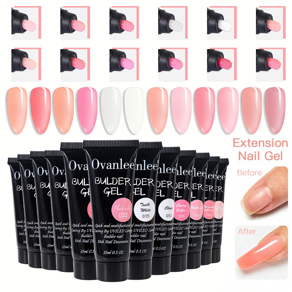 Ovanlee 18-Piece Nail Builder  - Nail Extension Form 评论和价格