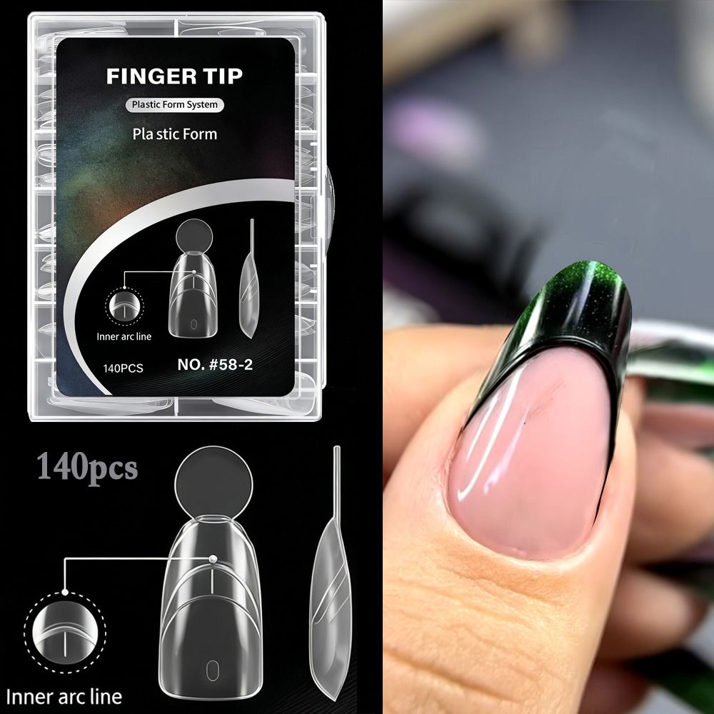 140PCS Matte Surface French Na - Nail Extension Form 评论和价格