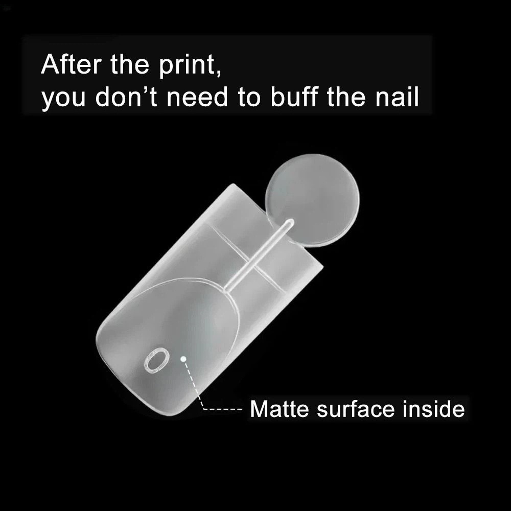140PCS Matte Surface French Na - Nail Extension Form 评论和价格