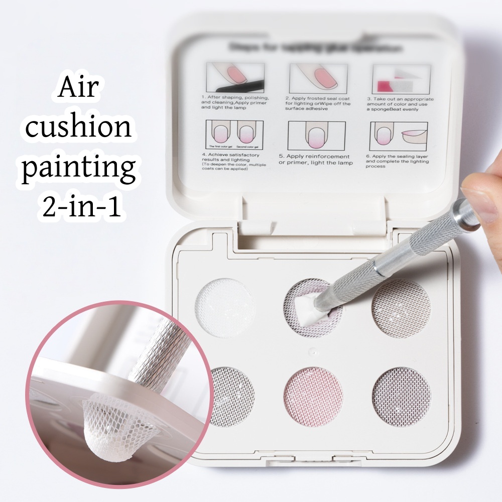 6 Colors Air Cushion Patting G - Nail Gel Polish Set 评论和价格