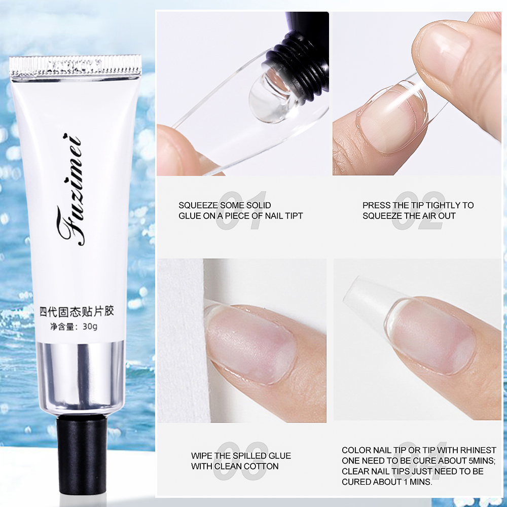 30/20/10g Solid Soft Fake Nail - Nail Extension Form 评论和价格