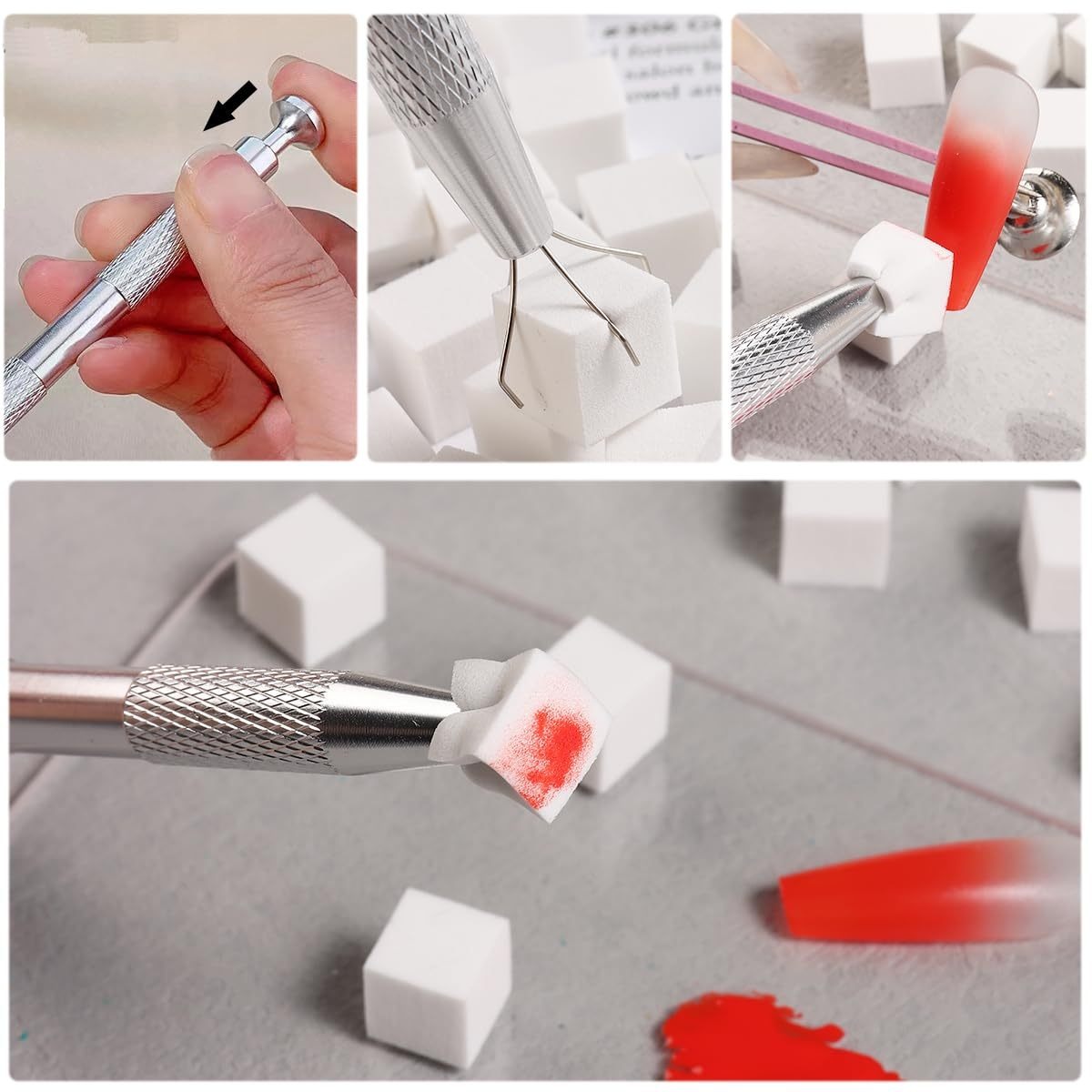 1/50/100Pcs Square Nail Art Sp - Nail Gel Polish Set 评论和价格