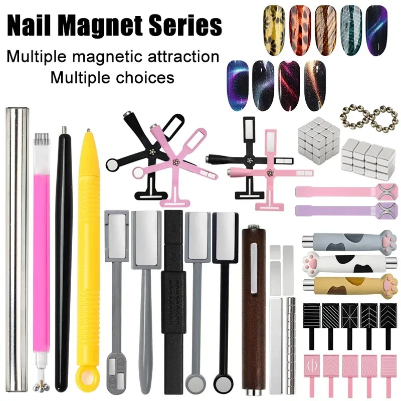 Multi Style Cat Eye Nail Magne - Nail Gel Polish Set 评论和价格