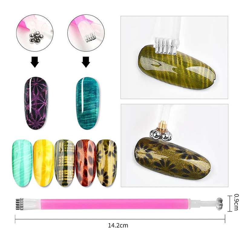 Multi Style Cat Eye Nail Magne - Nail Gel Polish Set 评论和价格