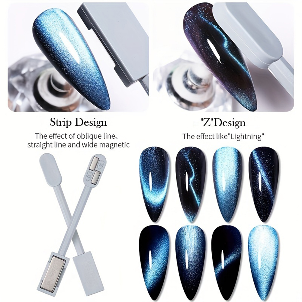 1/2Pcs Cat Eye Magnet Set for  - Nail Gel Polish Set 评论和价格