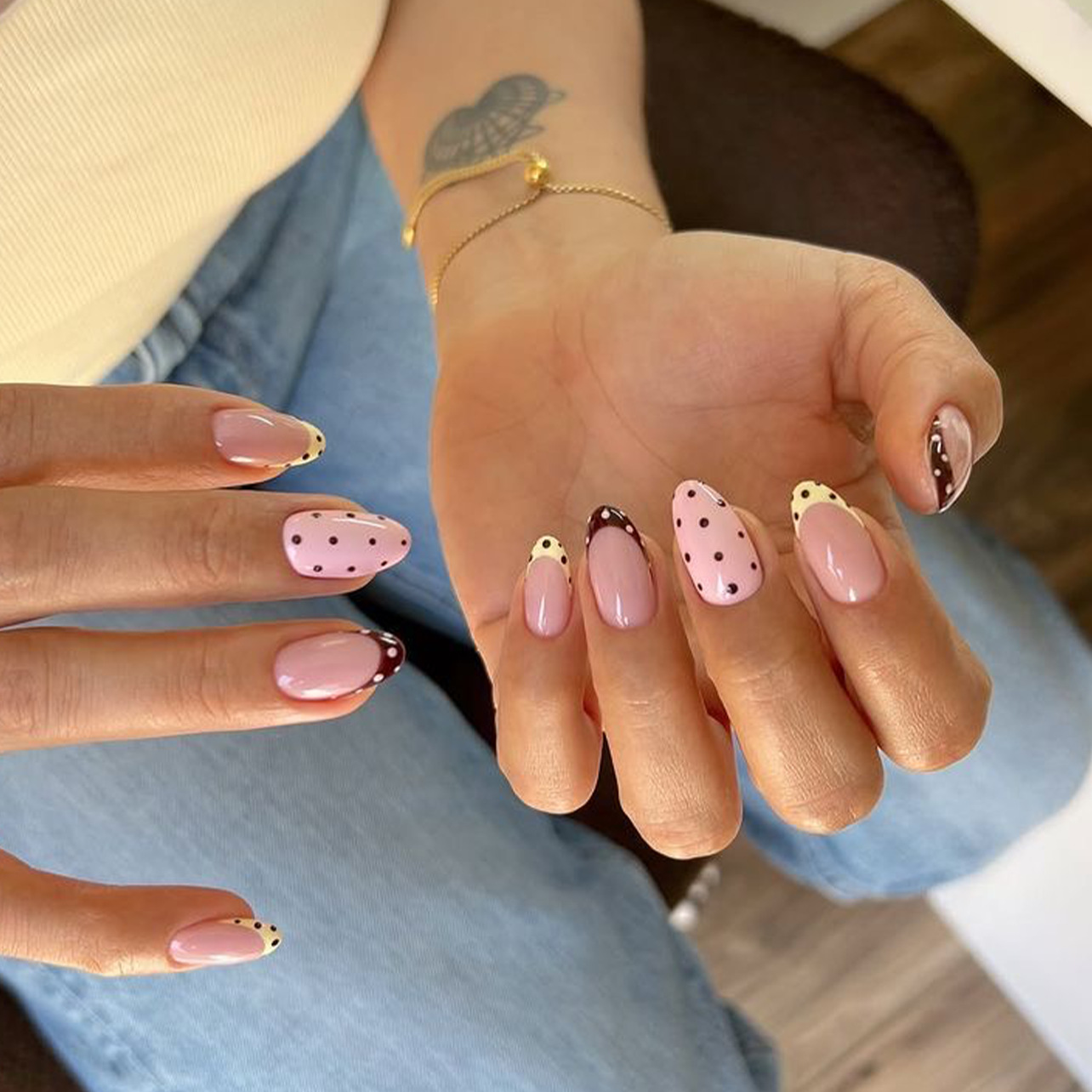 24Pcs Almond False Nails Sets  - Press On Nail Set 评论和价格
