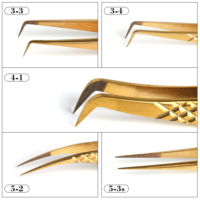 1pc Fiber Tip Tweezers Stainle - Nail Extension Form 评论和价格