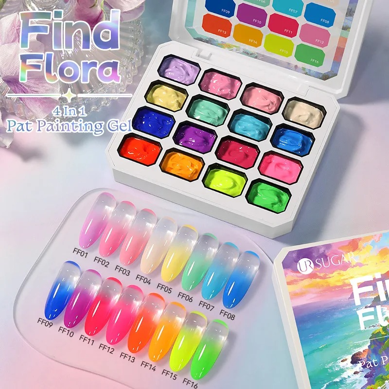 4 in 1 16 Colors Nail Art Pain - Nail Art One Piece 评论和价格