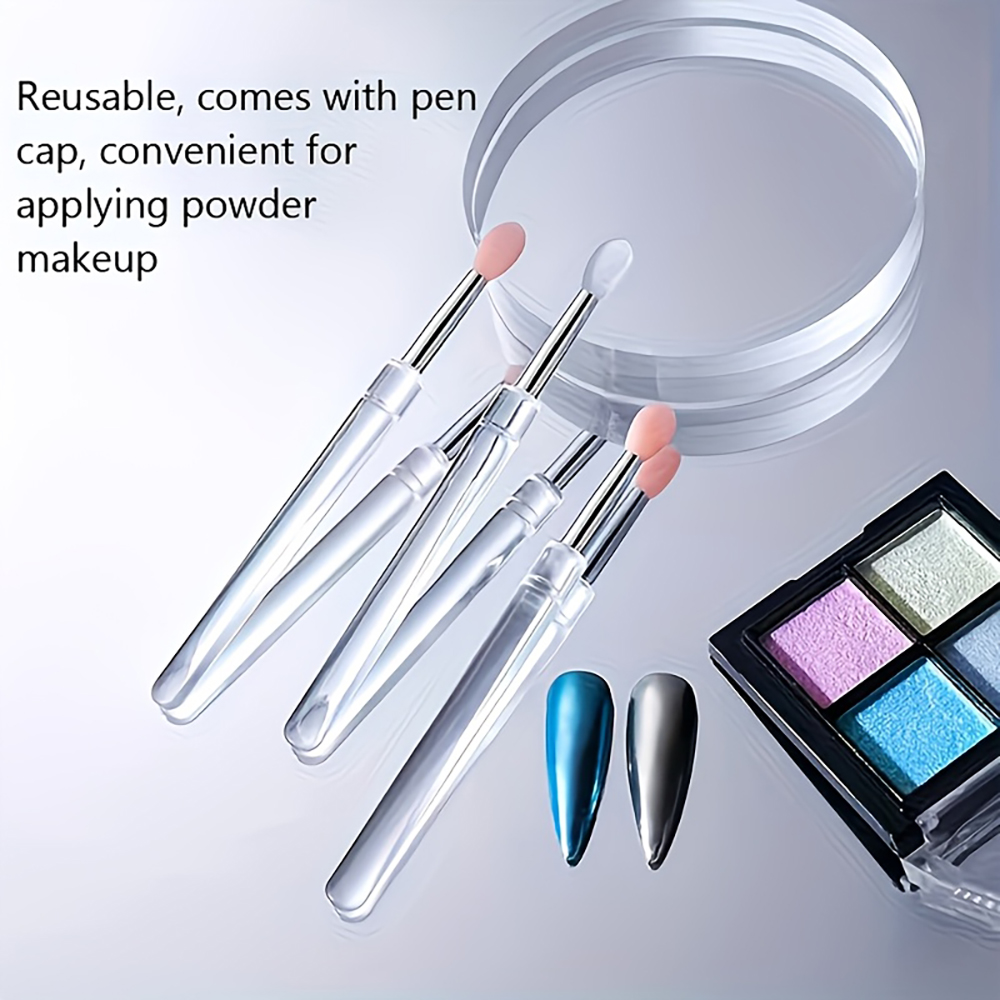 Reusable Chrome Glitter Applyi - Nail Art Chrome 评论和价格