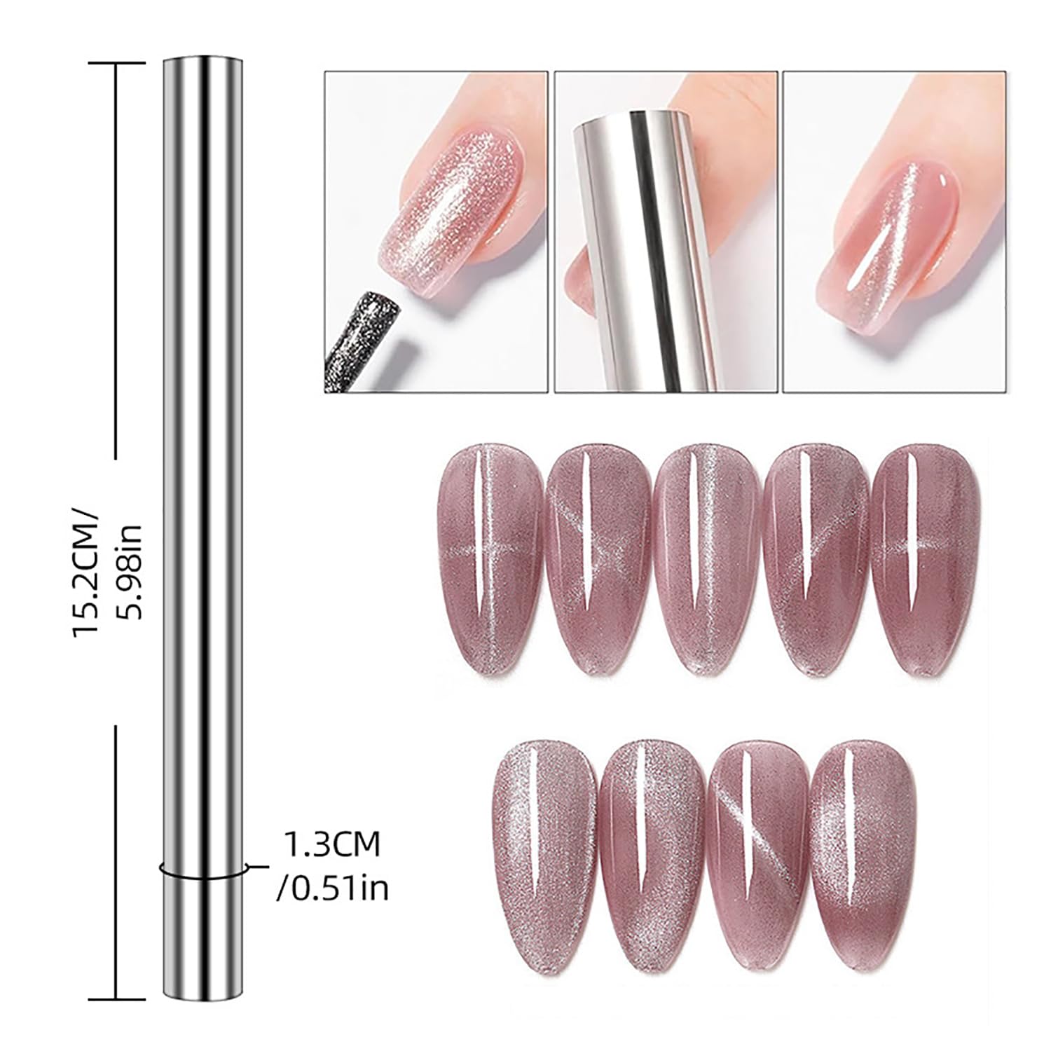 10Pcs Cat Eye Magnet Set Nail  - Nail Gel Polish Set 评论和价格