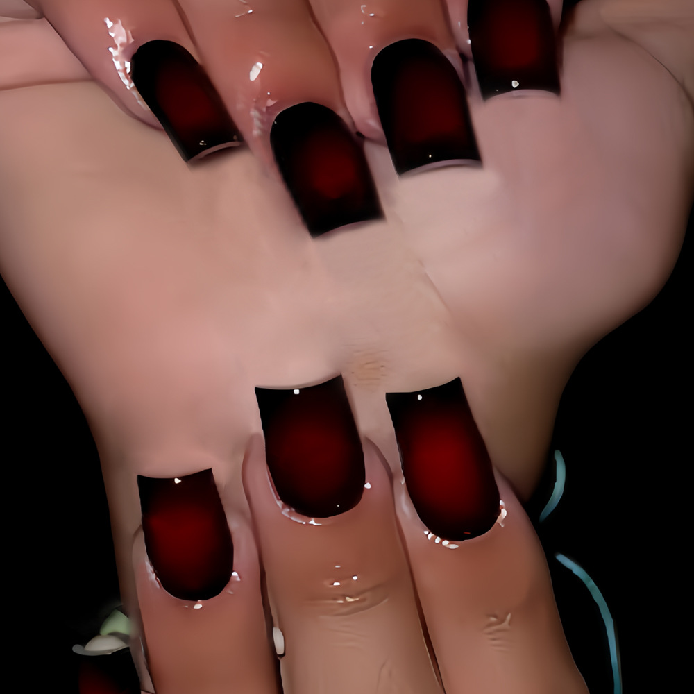 Short Square fake nails for wo - Press On Nail Set 评论和价格