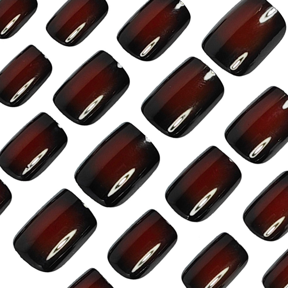 Short Square fake nails for wo - Press On Nail Set 评论和价格