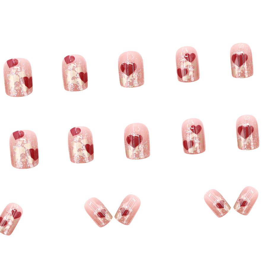 24pcs/set Short Square fake na - Press On Nail Set 评论和价格