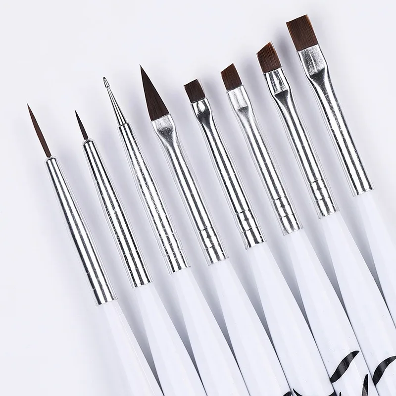 Nail Art Brush Ombre Brushes U - Nail Gel Polish Set 评论和价格