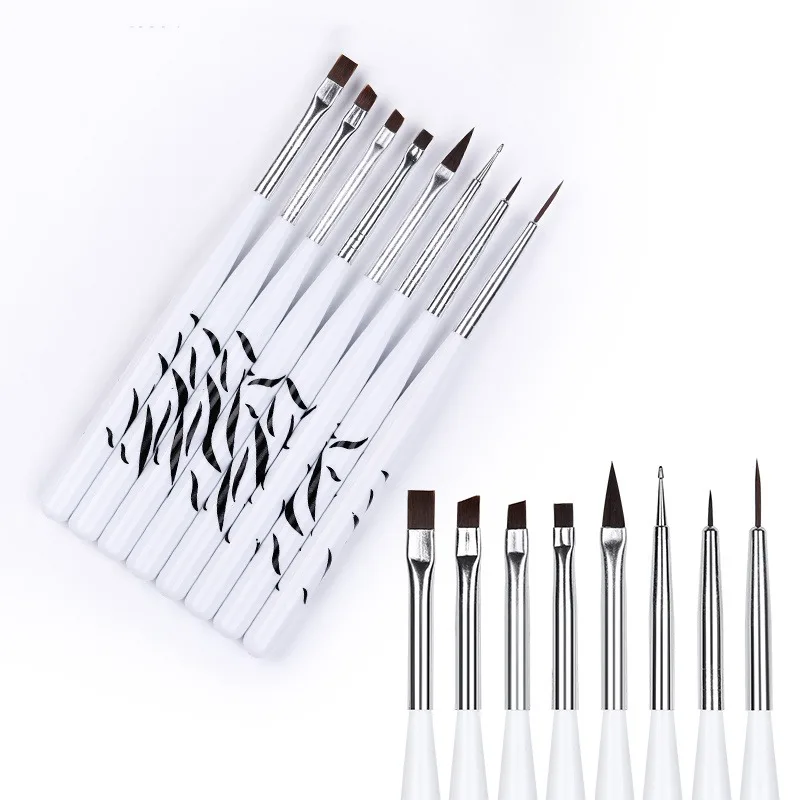 Nail Art Brush Ombre Brushes U - Nail Gel Polish Set 评论和价格