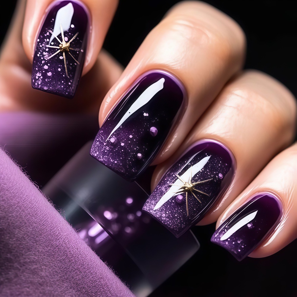 Short Medium fake nails gradie - Press On Nail Set 评论和价格
