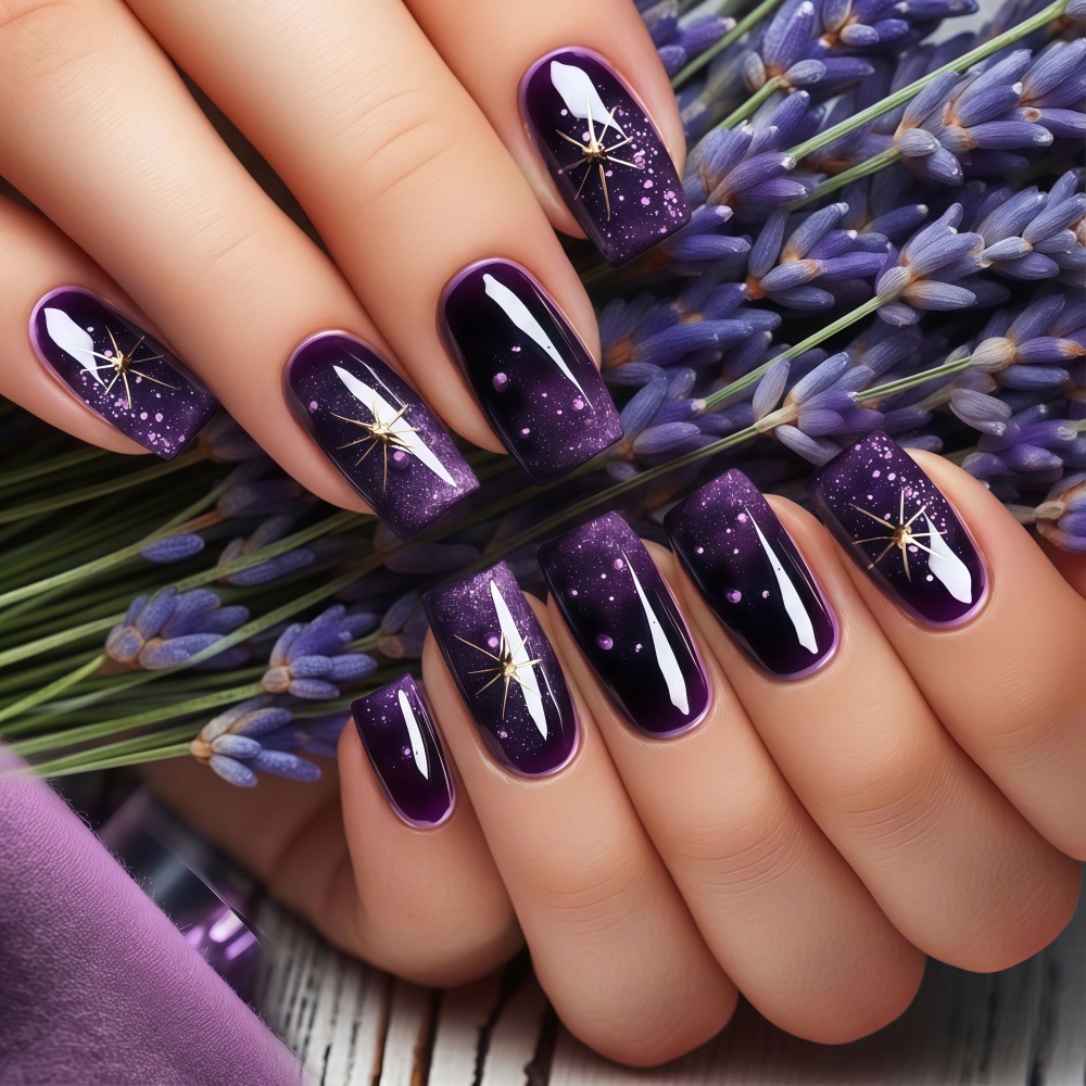 Short Medium fake nails gradie - Press On Nail Set 评论和价格