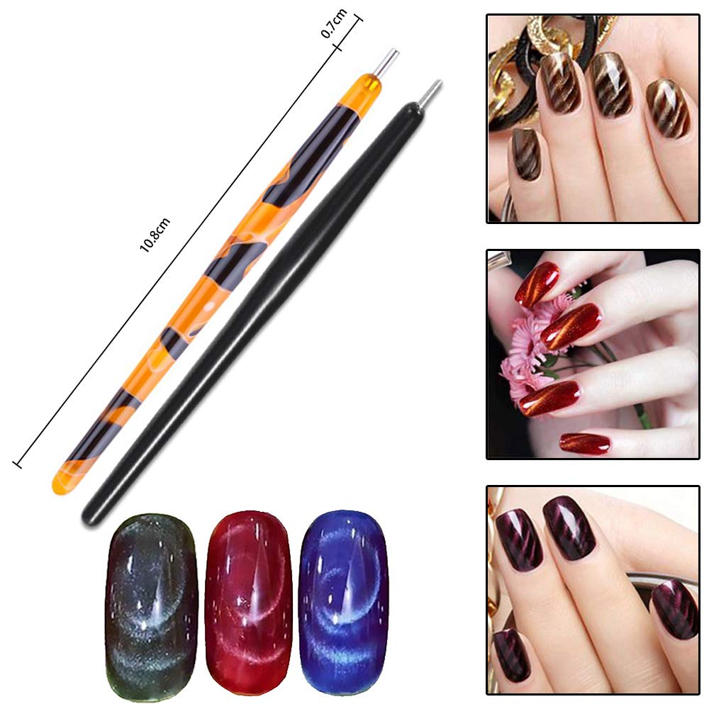 YIKOOLIN 3D Cat Eyes Magnet Ma - Nail Gel Polish Set 评论和价格