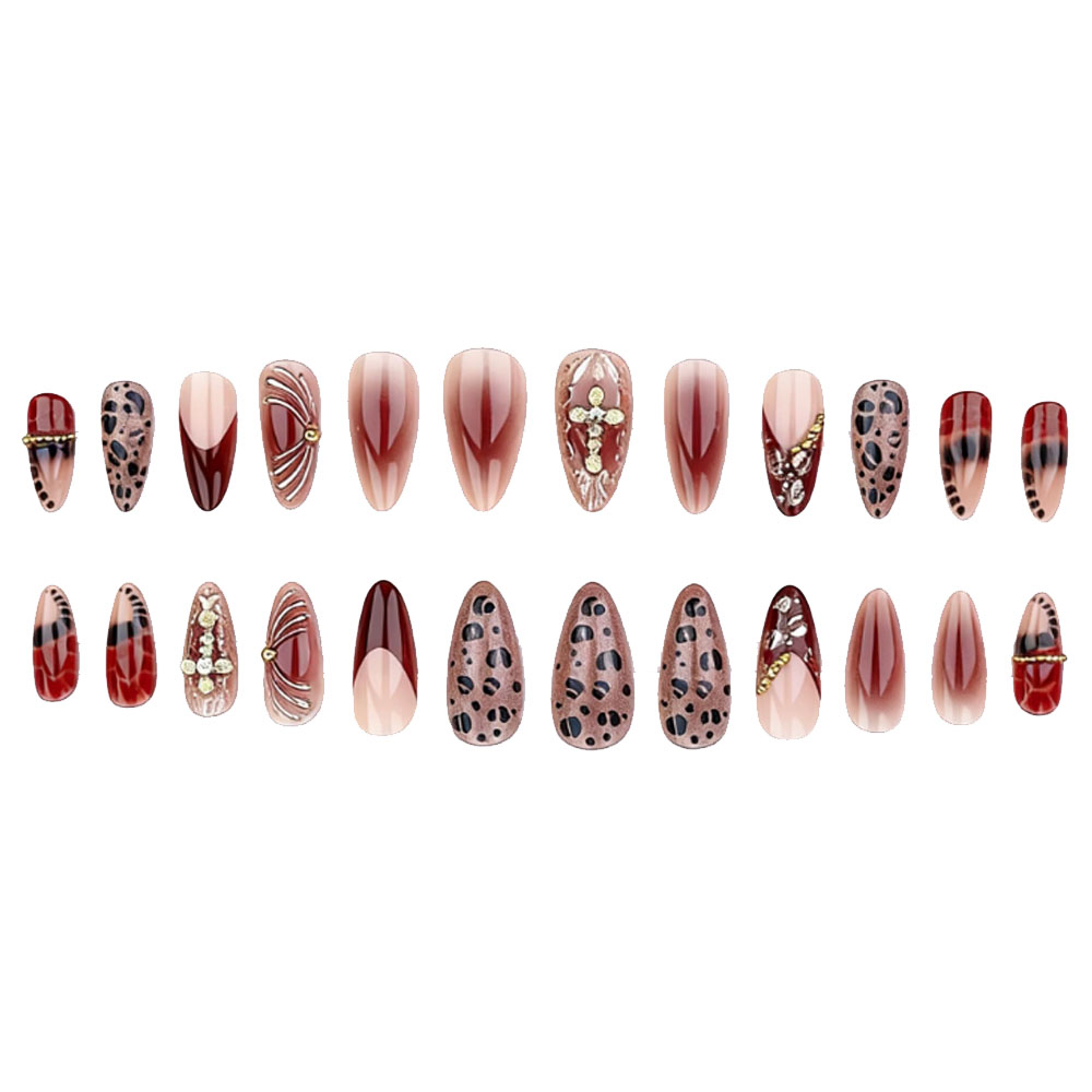 Medium fake nails for women gr - Press On Nail Set 评论和价格