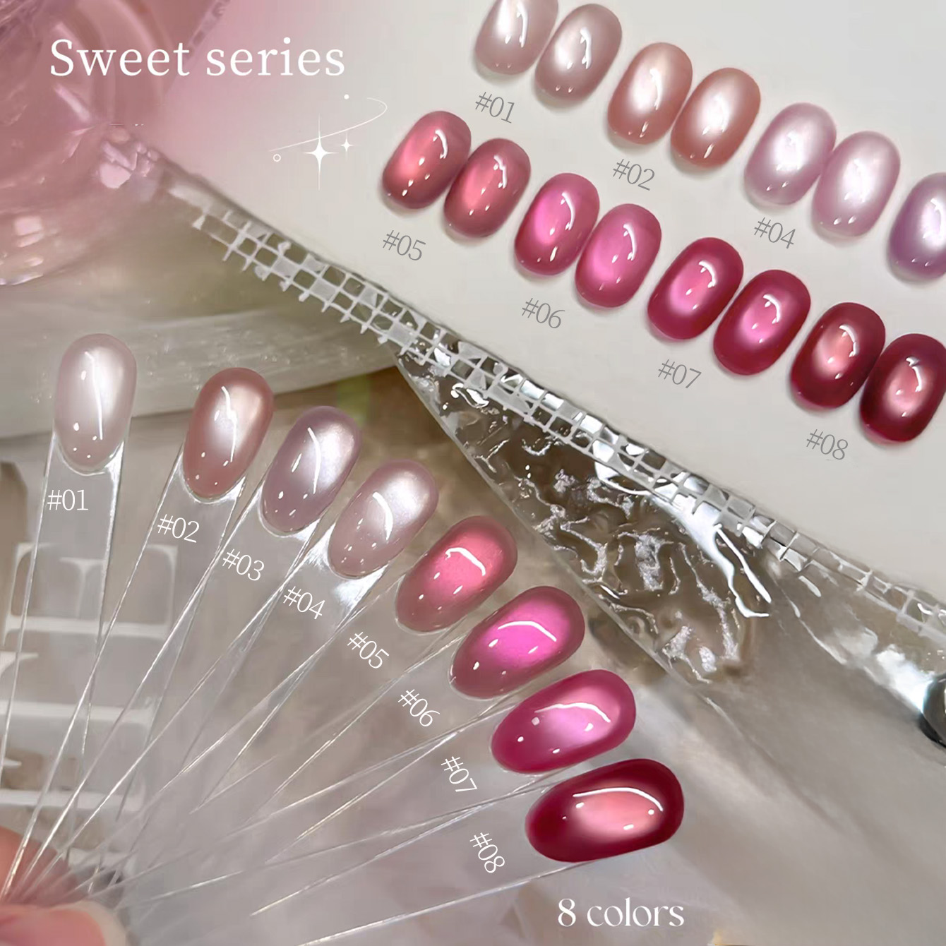 1pcs TC 2026 Summer Popular Ic - Nail Art Pink Cat Eye 评论和价格