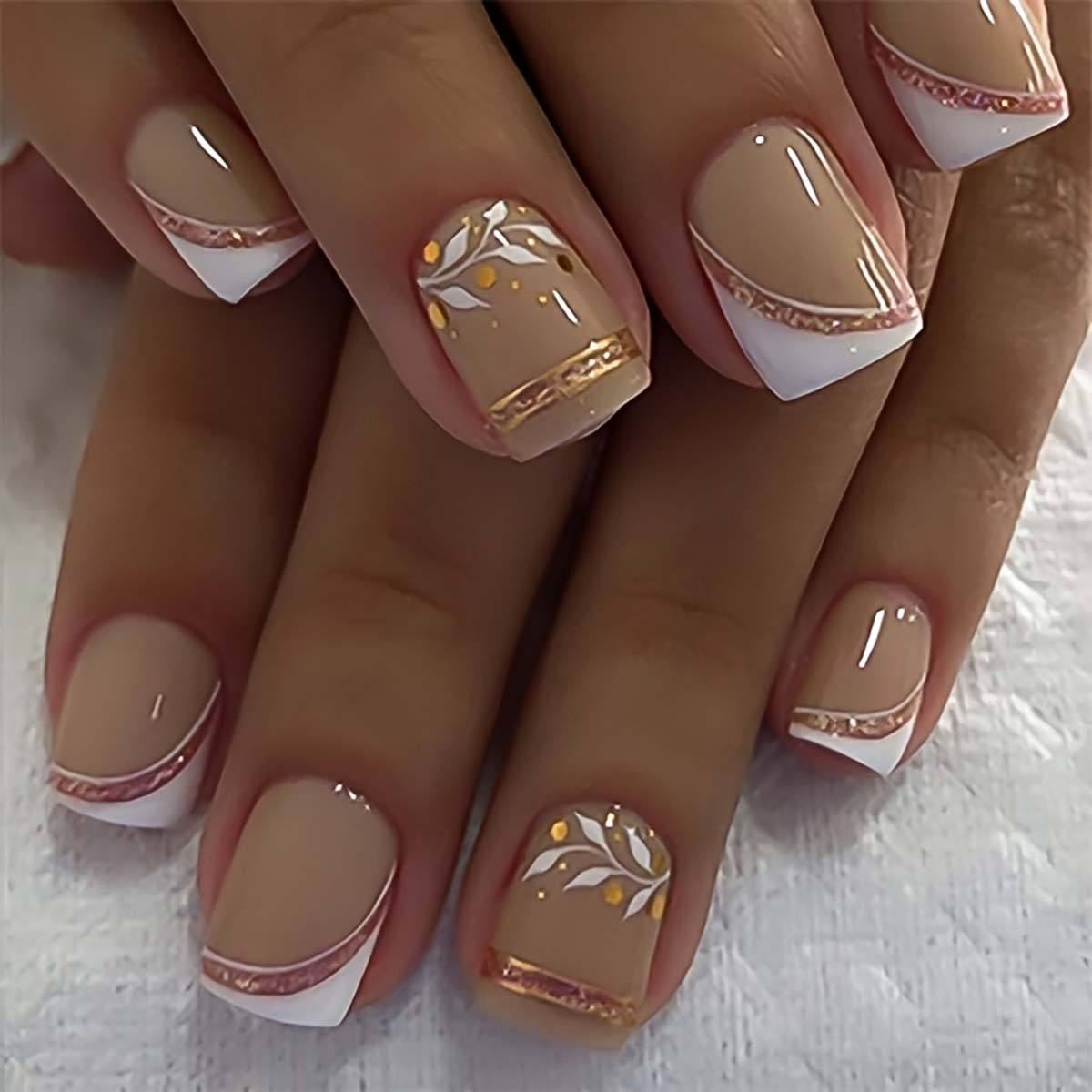 Short Medium fake nails for wo - Press On Nail Set 评论和价格
