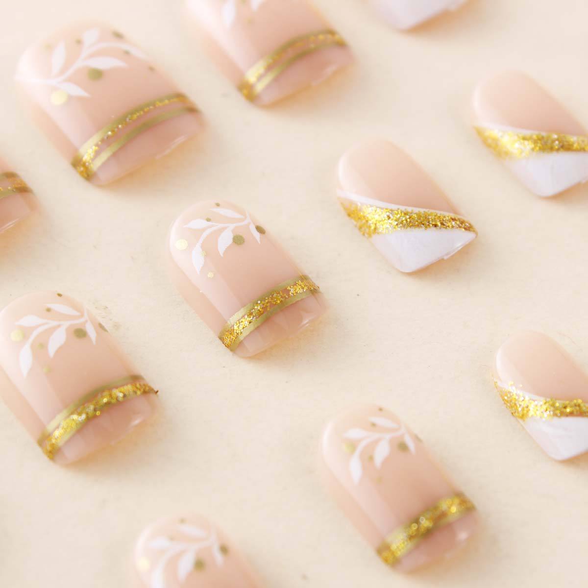 Short Medium fake nails for wo - Press On Nail Set 评论和价格