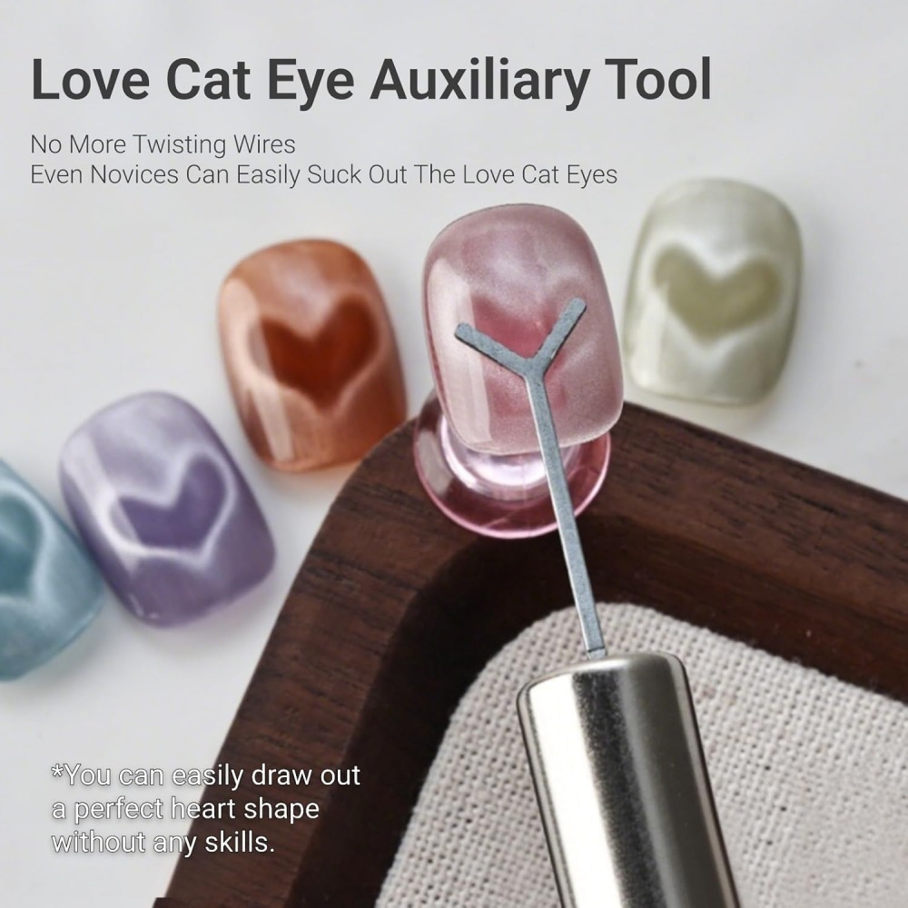 1/2/3/4pcs Y-Shaped Heart Cat  - Nail Gel Polish Set 评论和价格