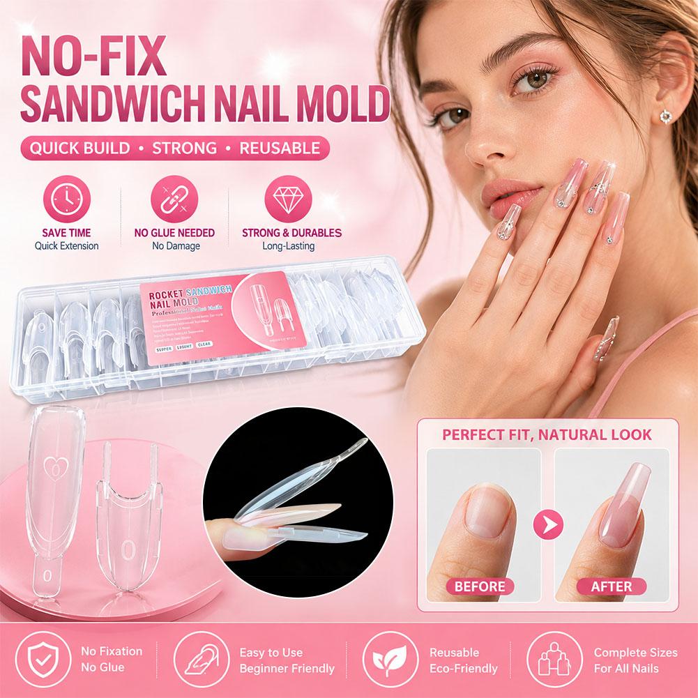 Dual Forms Nail Extension Mold - Nail Extension Form 评论和价格