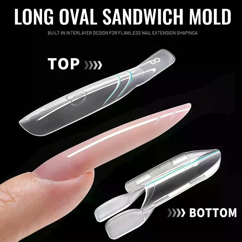Sandwich Dual Nail Forms 120pc - Nail Extension Form 评论和价格